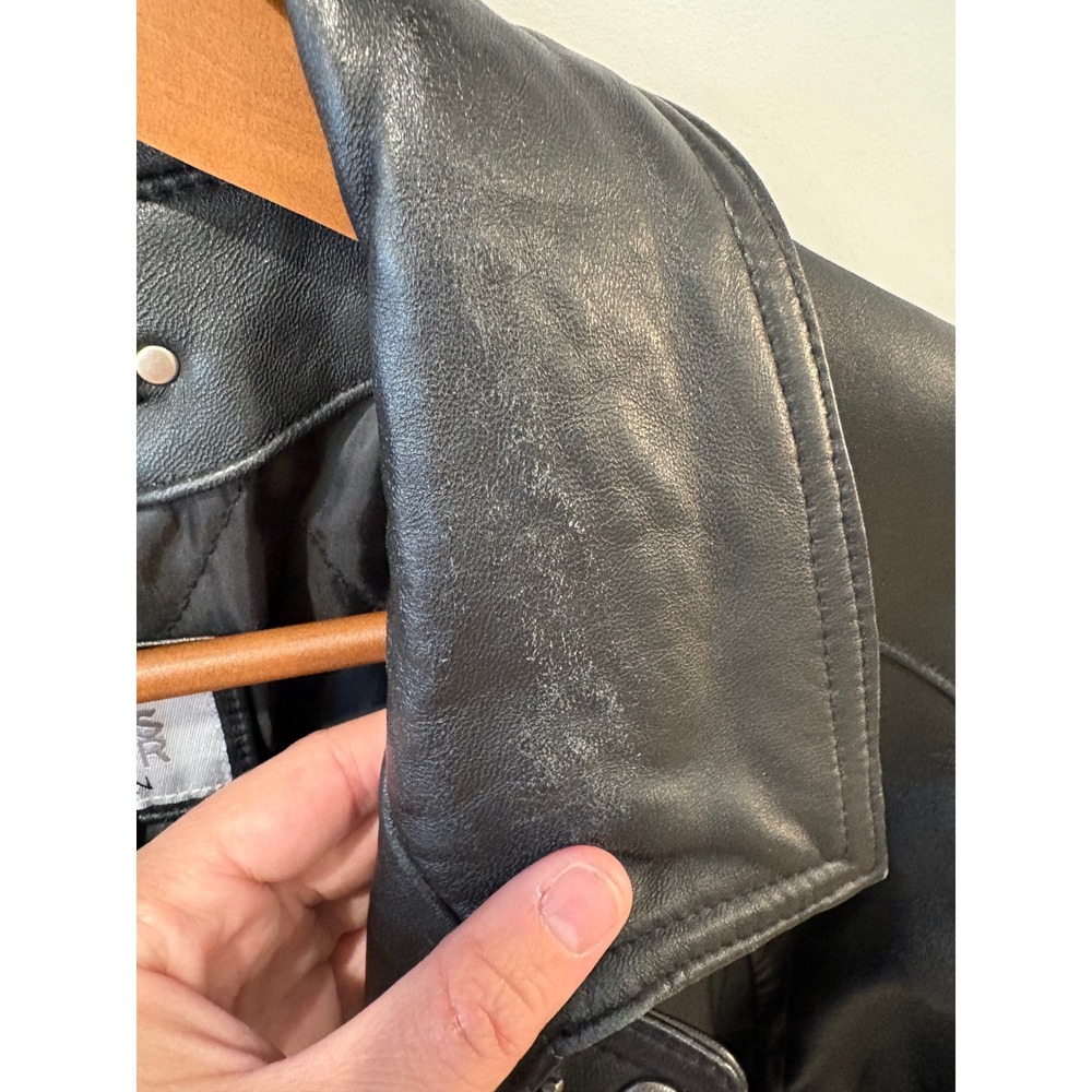 Wilsons Leather M. Julian Black Leather Bomber Jacket - Picture 8 of 10